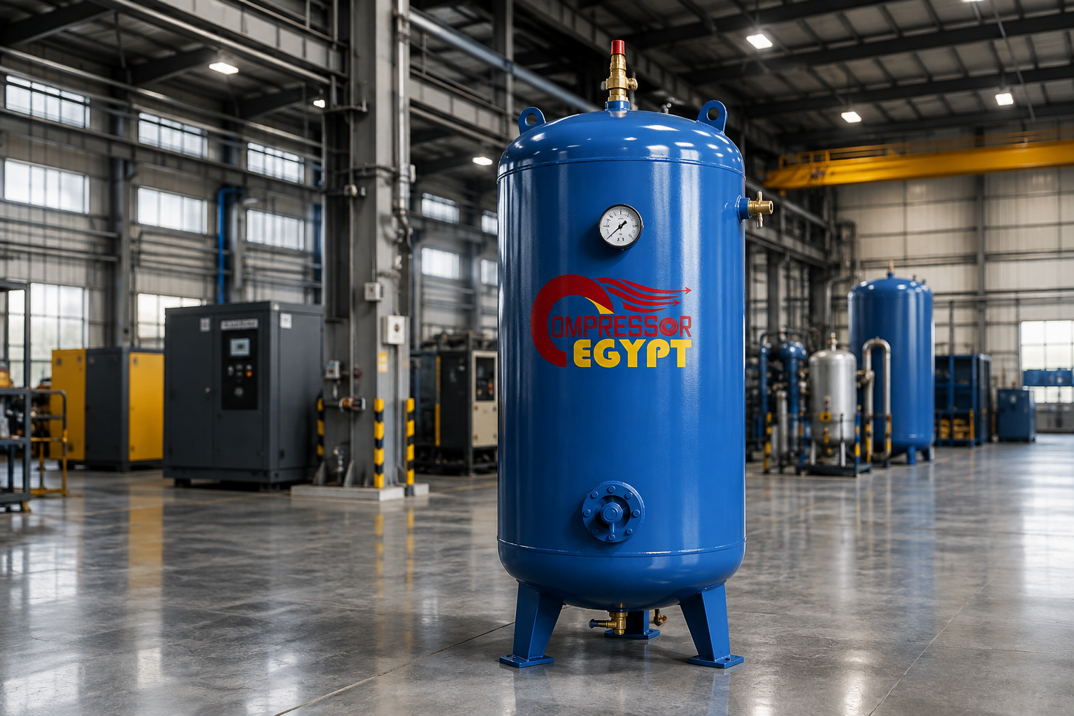 Vertical Industrial Compressed Air Receiver Tank ASME Certified